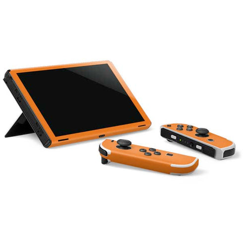Orange Solid Nintendo Switch OLED (2021) Skin